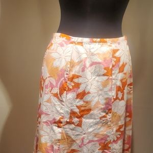 Dress barn size 10 tropical flower skirt